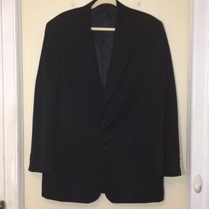 Chaps Ralph Lauren Wool Blazer/ Sport Coat 42L-Color is Navy Blue